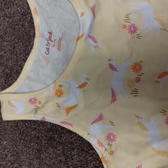 Cat & Jack girls size XL (14) girls unicorn sleeveless top tank top shirt - Picture 5 of 5